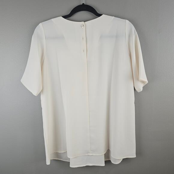 Hatch The Pullover Ivory Short Sleeve Blouse Size 1 Maternity - Picture 5 of 9